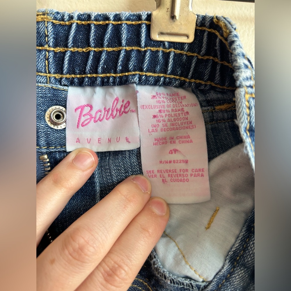 Vintage Barbie Toddler Jeans 4T - Picture 5 of 9